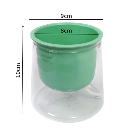 Samonawadniająca Doniczka SIMPLE 8cm - Niebieska Plastikowa Osłona Kwiatów