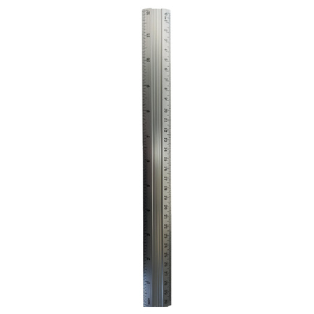 Linijka Szkolna Aluminiowa - 30 cm - 12cali - Precyzyjna Techniczna 