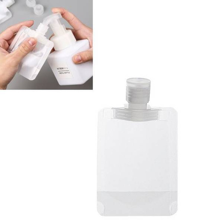 Butelka Podróżna 100ml - Elastyczny Pojemnik na Kosmetyki do Samolotu